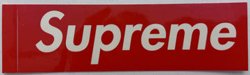 Supreme Clear Vinyl Box Logo Sticker Red