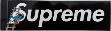 Supreme Smurfs Box Logo Sticker Black