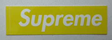Supreme Mini Box Logo Sticker Yellow