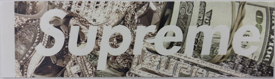 Supreme Money 'Bling' Box Logo Sticker