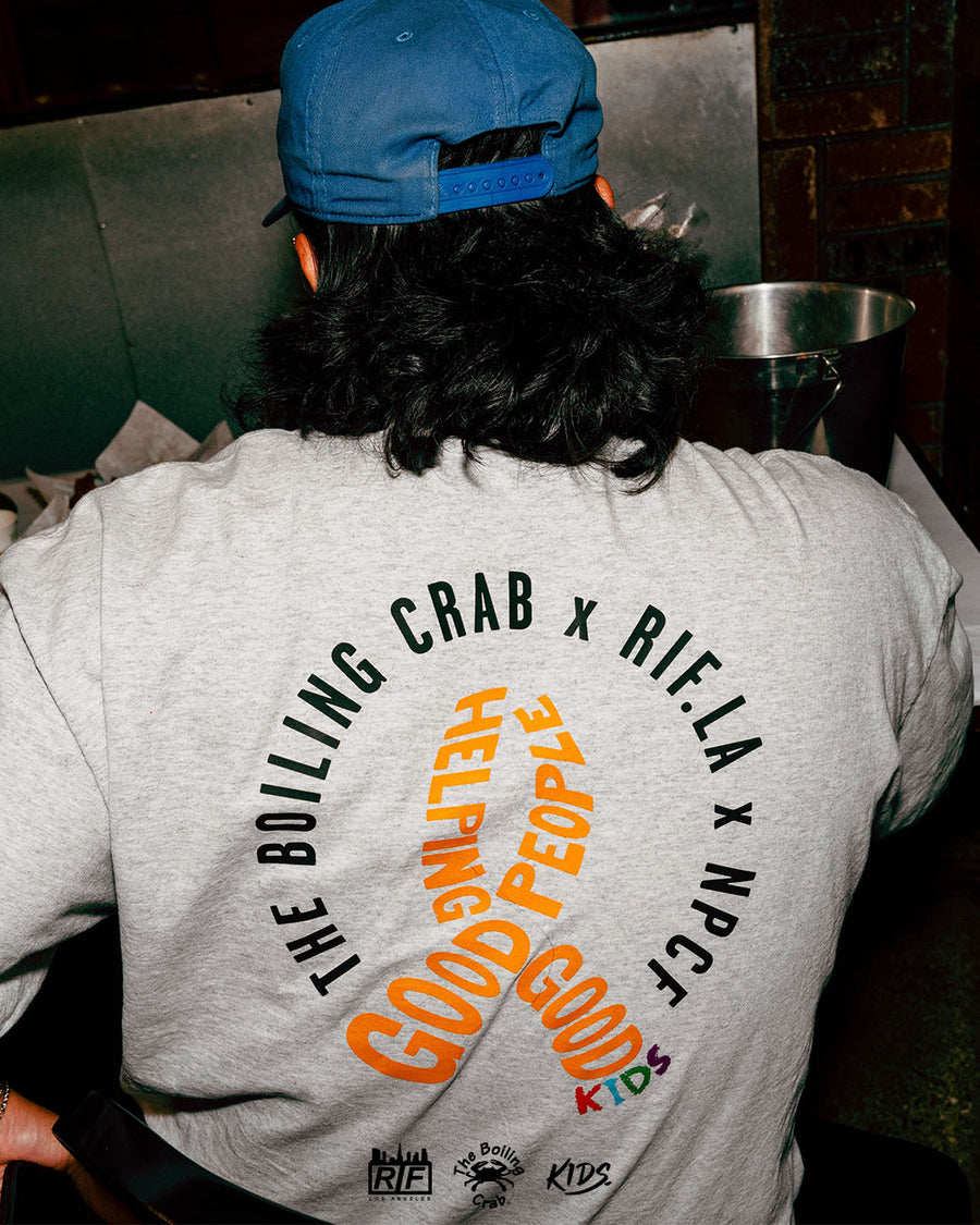 RIF LA x Boiling Crab x NPCF 'GPHGK' Tee Grey