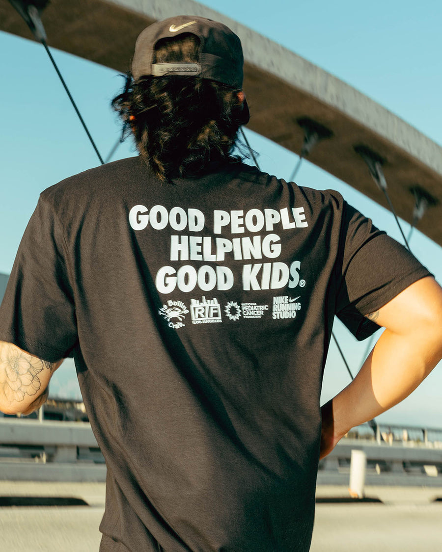 RIF LA x Boiling Crab x NPCF x Nike Running Studio 'GPHGK' Tee Navy