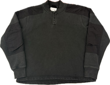 Stussy Open Henley Fleece Black (WORN)