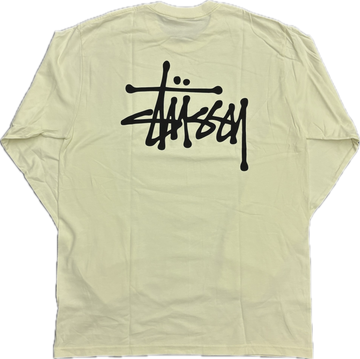 Stussy Basic Logo L/S Tee (Cream)
