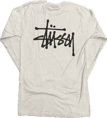 Stussy Basic Logo L/S Tee (Cool Grey)