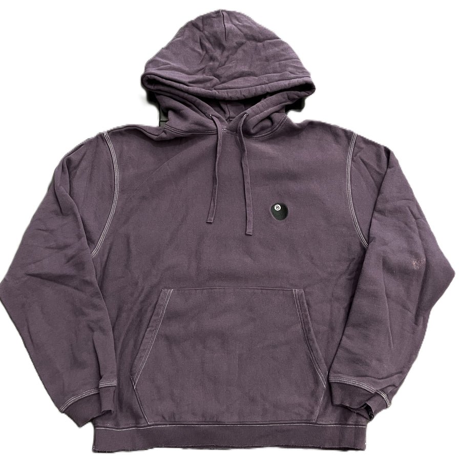 Stussy 8 Ball Embroidered Hoodie Purple (WORN)