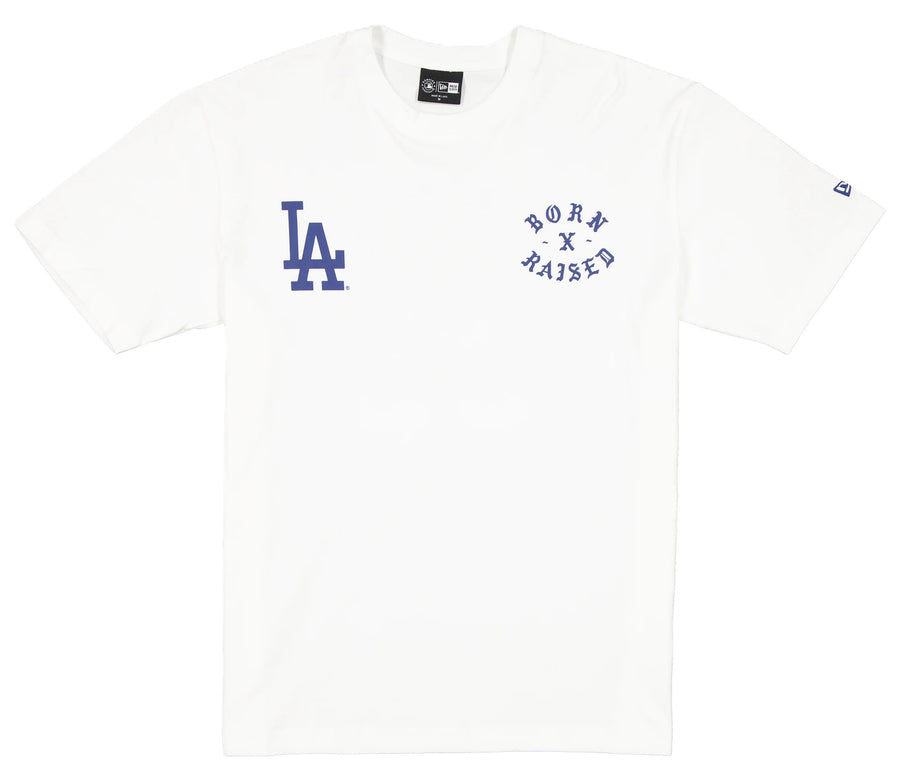 Born X Raised Let's Go Dodgers Rocker Tee White