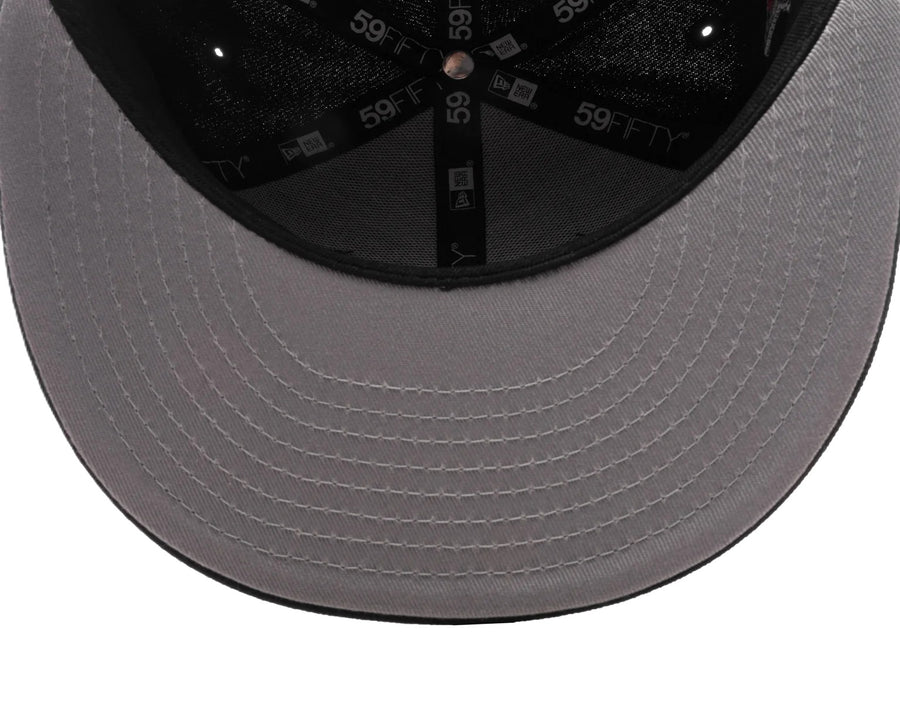 Born x Raised Diablos Rojos Del Mexico Wordmark New Era Fitted Black