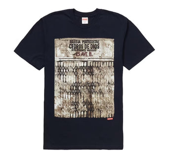 Supreme Martin Wong Iglesia Pentecostal Tee Men's Navy