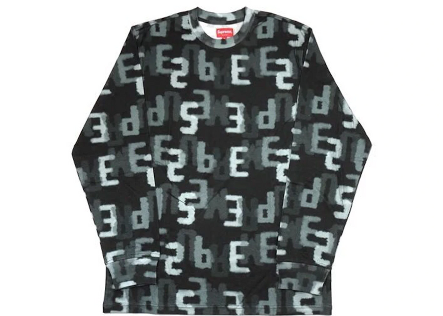 Supreme Letters LS Top Black