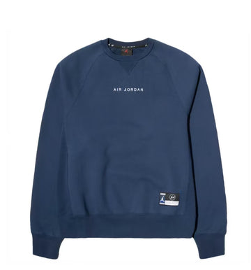Jordan x Fragment Crewneck Sweatshirt Navy/Sport Royal/White