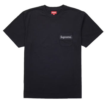 Supreme Mesh Stripe Pocket Tee Black (WORN)