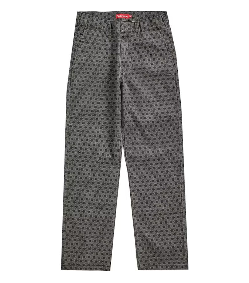 Supreme Work Pant (FW19) Black Monogram (WORN)