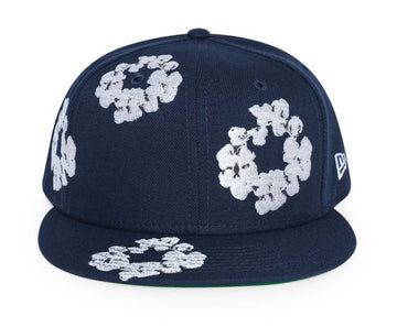 Denim Tears New Era Cotton Wreath 59/50 Cap Navy