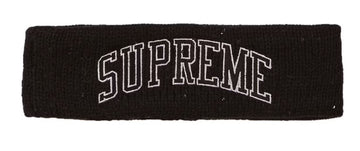Supreme New Era Sequin Arc Logo Headband Black