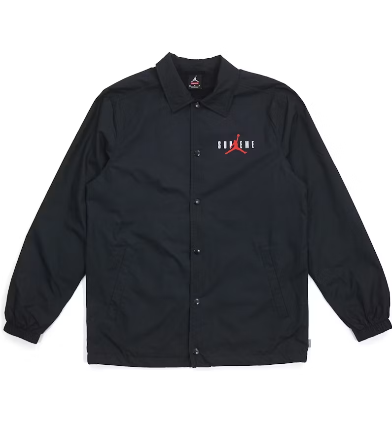 Supreme Jordan Coaches Jacket Black (WORN)