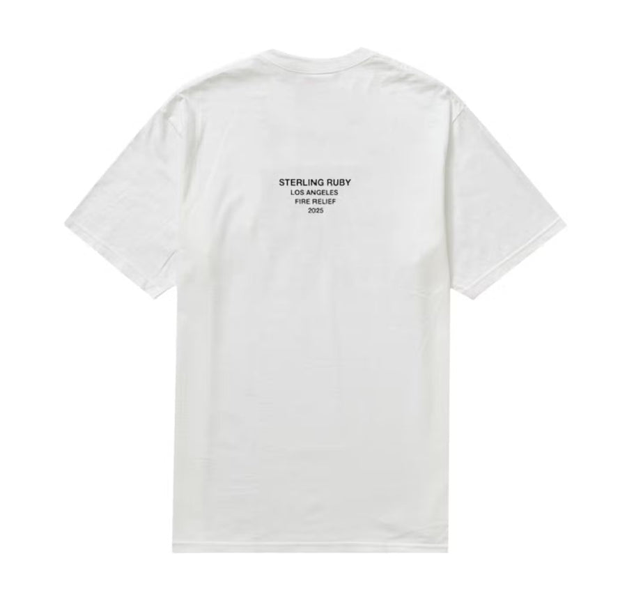 Supreme Los Angeles Fire Relief Box Logo Tee White