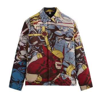 Kith x Marvel X-Men Tapestry Coaches Jacket Black PH