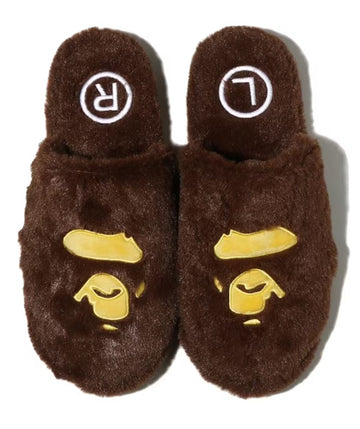 BAPE Ape Head Slipper Brown