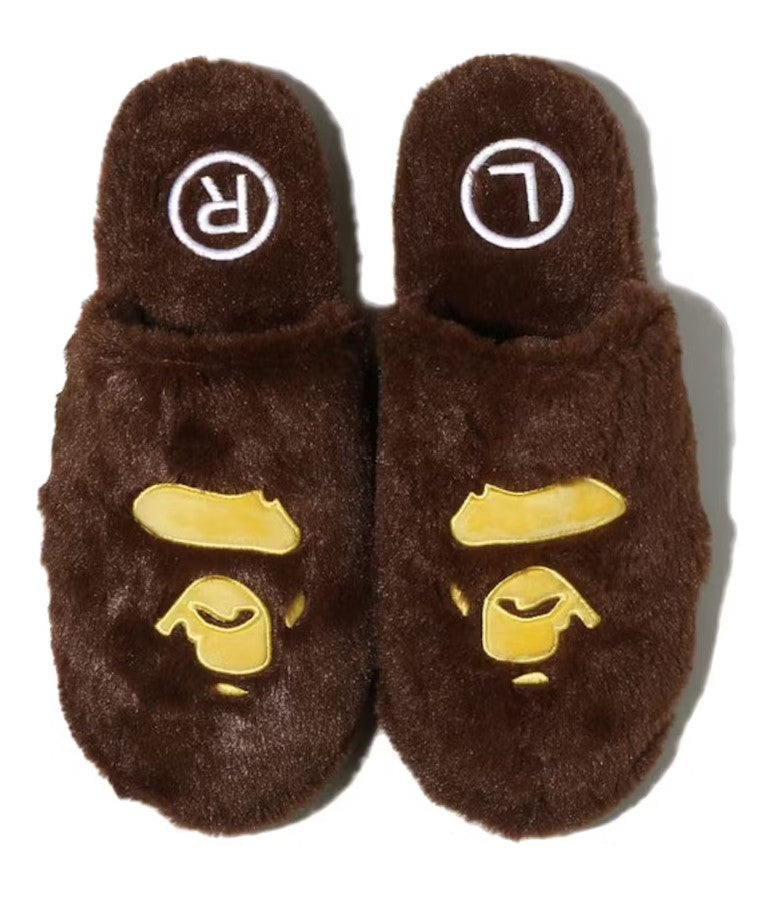 BAPE Ape Head Slipper Brown