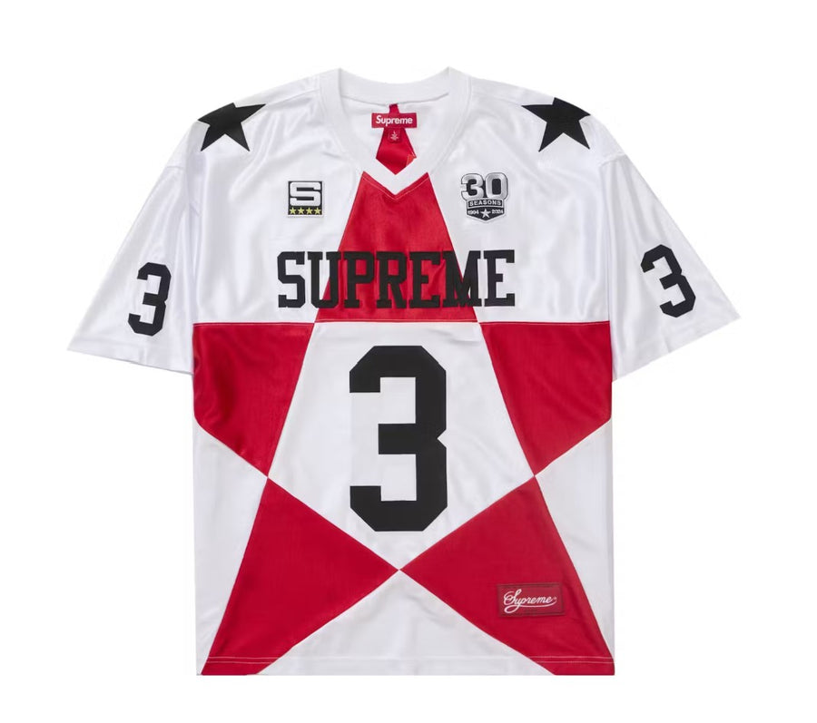 Supreme Star Football Jersey White (WORN)