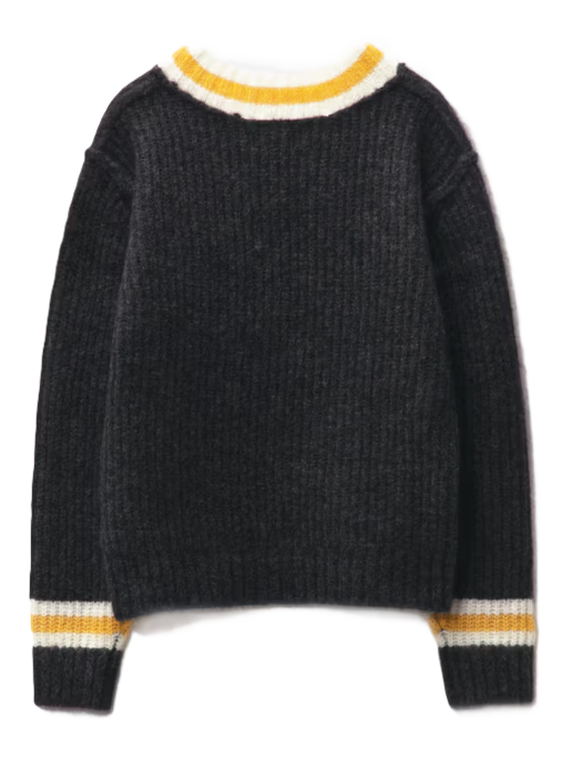 Stussy Mohair Tennis Sweater Charcoal