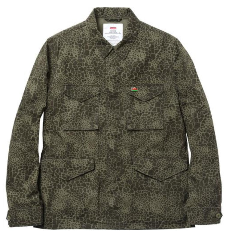 Supreme Giraffe Camo Field Jacket (WORN)