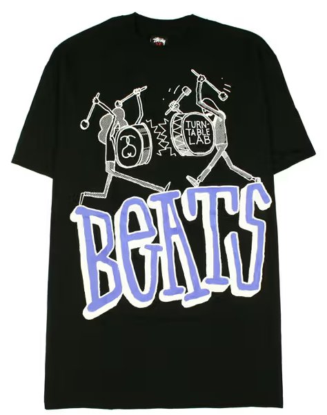 Stussy x Turntable Lab Vintage Beats Tee Black