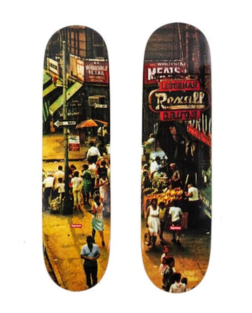 Supreme Street Scene Left & Right Skateboard Deck Multi Set