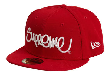 Supreme Handstyle New Era Red (WORN)