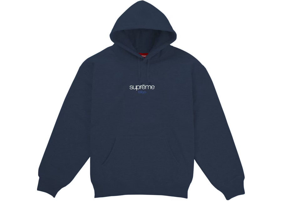 Supreme Classic Logo Shop Hooded Sweatshirt Tokyo