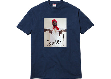Supreme Gucci Mane Tee Navy (WORN)
