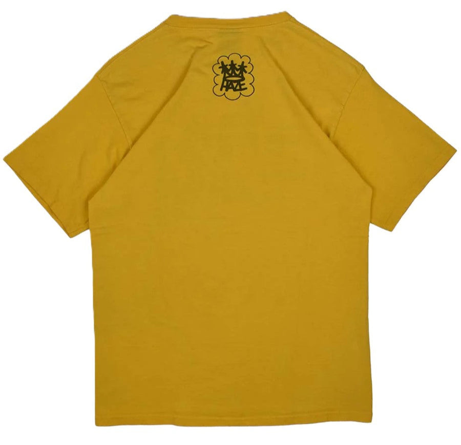 Vintage Stussy Haze Logo Tee Yellow