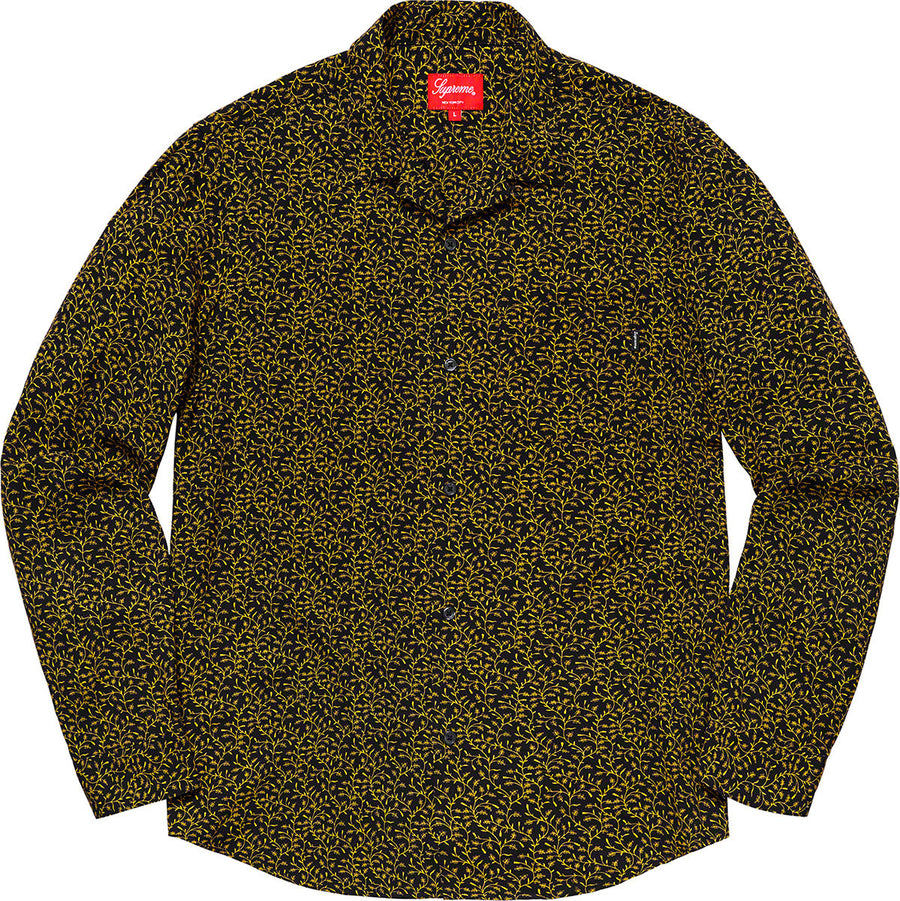Supreme Vines Rayon Shirt Black (WORN)