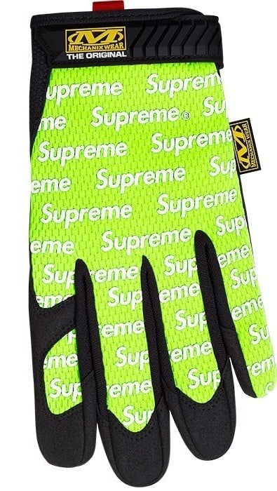 Supreme Mechanix Wear Gloves Neon