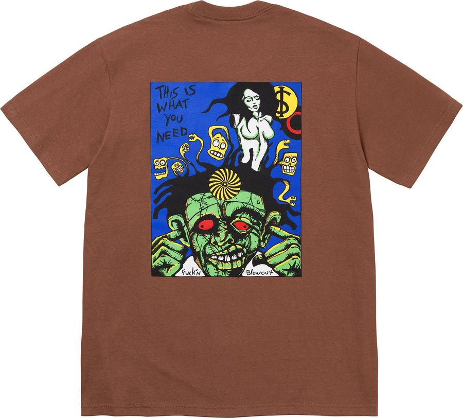 Supreme Fuckin Blowout Tee Brown