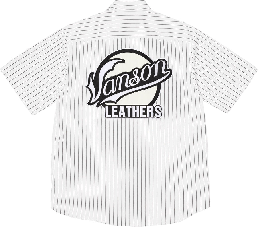 Supreme Vanson Leather Work Shirt Stripe