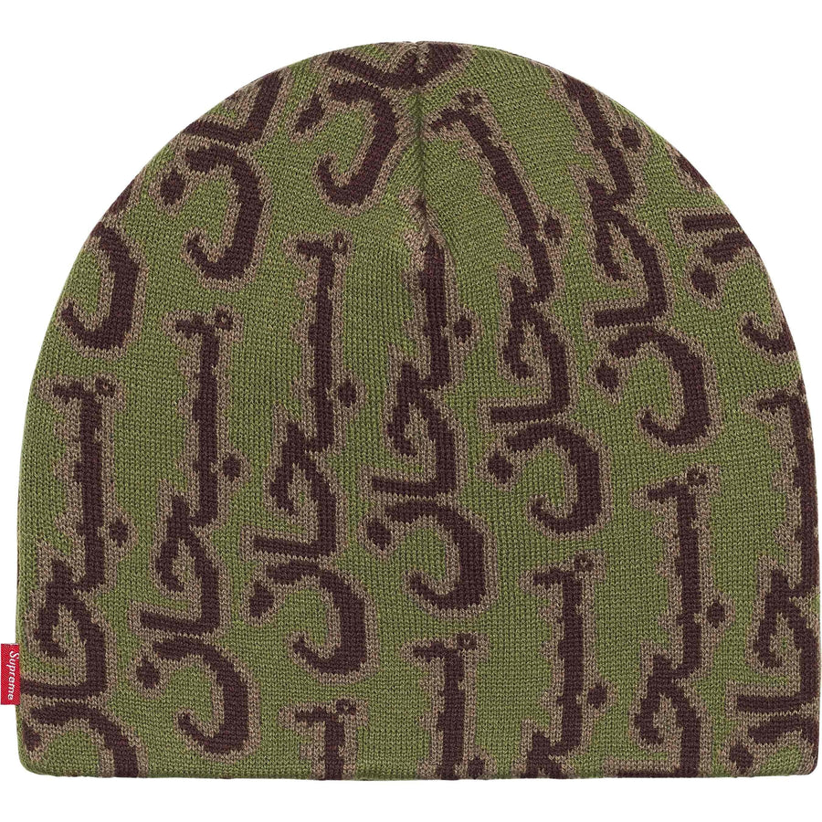 Supreme Arabic Jacquard Beanie Olive