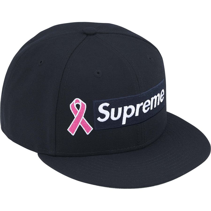 Supreme Breast Cancer Box Logo New Era Fitted Navy