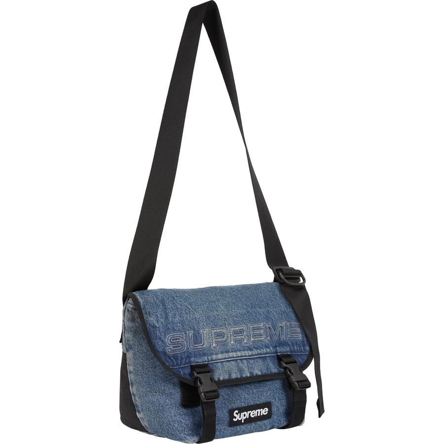 Supreme Denim Messenger Bag Washed Indigo
