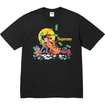 Supreme All Dogs Go To Heaven Tee Black (WORN)
