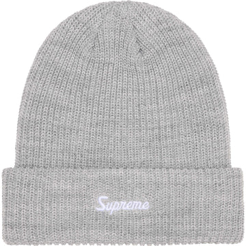 Supreme Loose Gauge Beanie Heather Grey