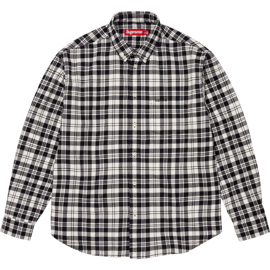 Supreme Plaid Flannel Shirt White