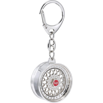 Supreme BBS RS Rim Keychain Chrome