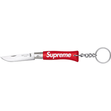Supreme Opinel No. 4 Knife Keychain Red