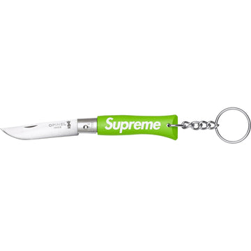 Supreme Opinel No. 4 Knife Keychain Green