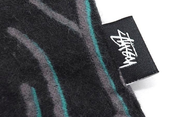Stussy Spider Web Flannel L/S Shirt Black (WORN)