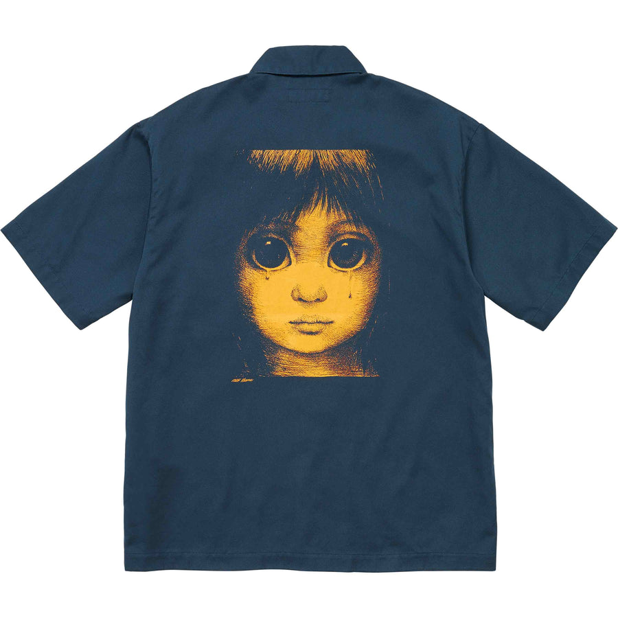 Supreme Margaret Keane Teardrop S/S Work Shirt Light Navy