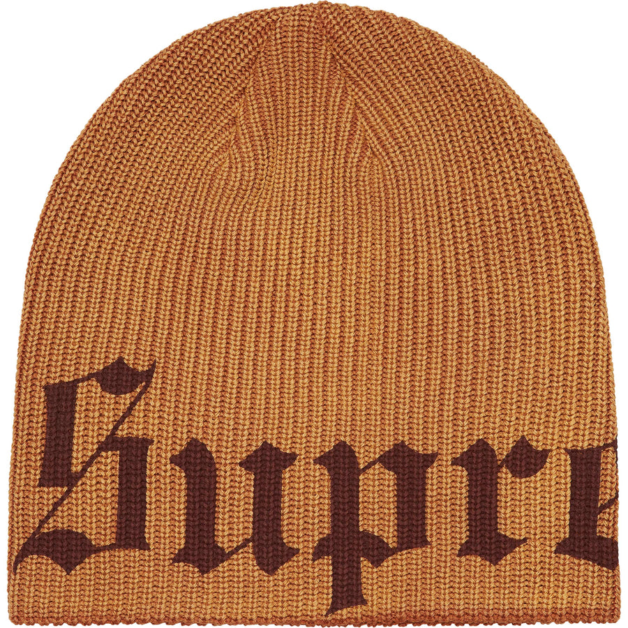 Supreme Old English Beanie Tan