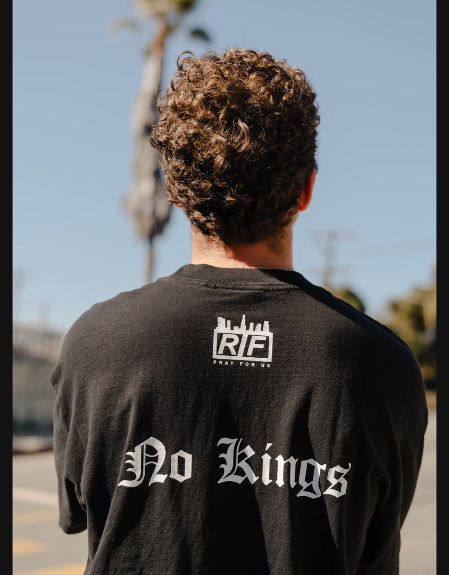 RIF LA 'NO KINGS' Tee Black